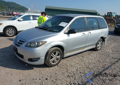 2004 Mazda Mpv Lx из США, поврежденный, VIN JM3LW28A740508211